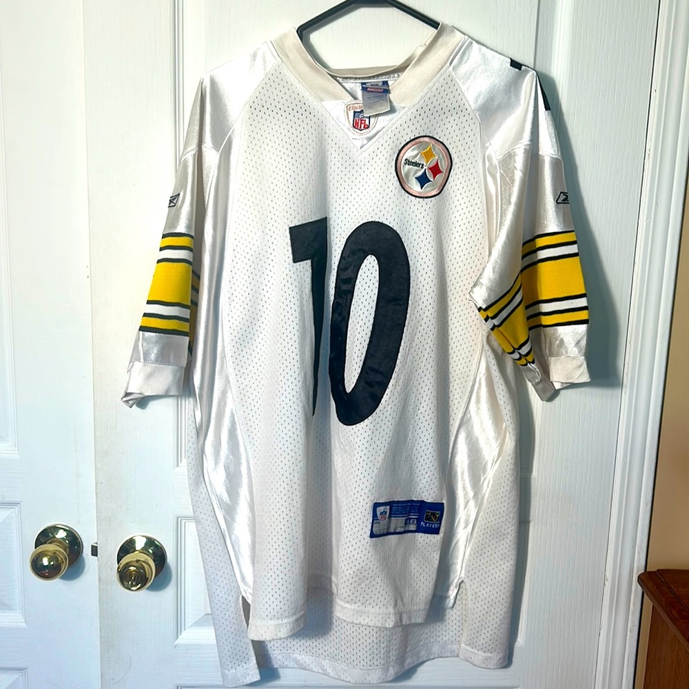 REEBOK SANTONIO HOLMES #10PITTSBURG STEELERS JERSY IN SIZE 48